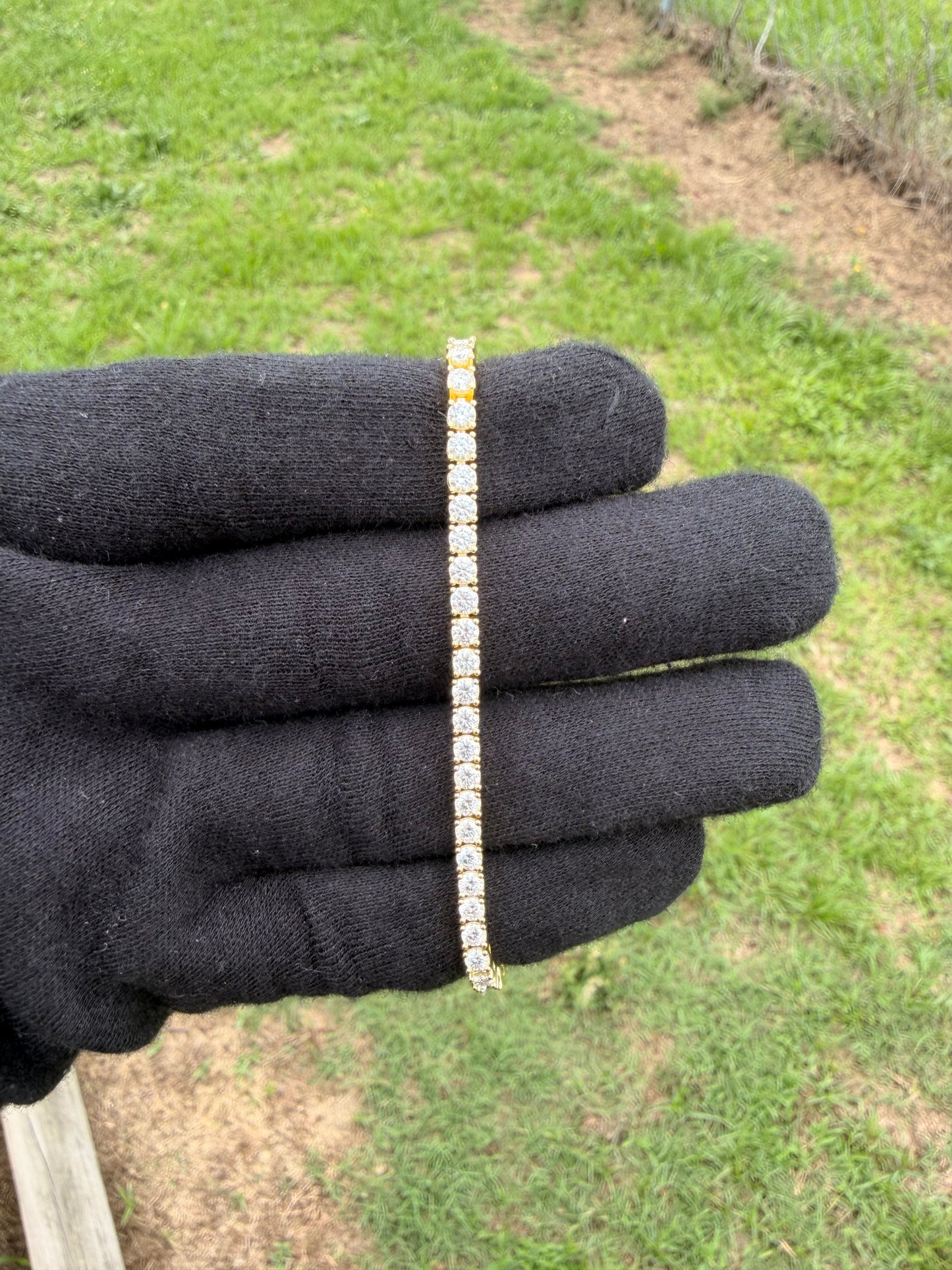 VVS1 Moissanite 4MM Tennis Bracelet | Silver, Gold & Rose Gold