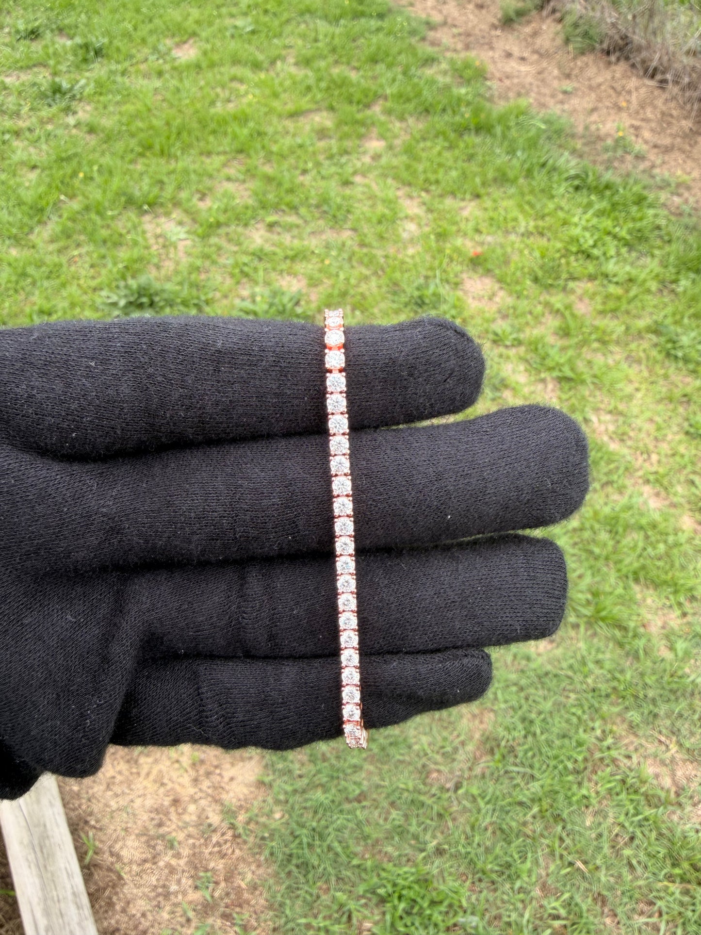 VVS1 Moissanite 4MM Tennis Bracelet | Silver, Gold & Rose Gold