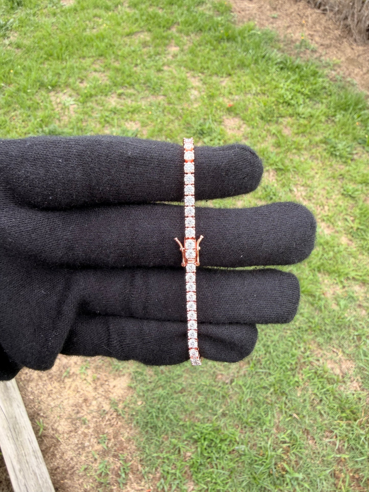 VVS1 Moissanite 4MM Tennis Bracelet | Silver, Gold & Rose Gold