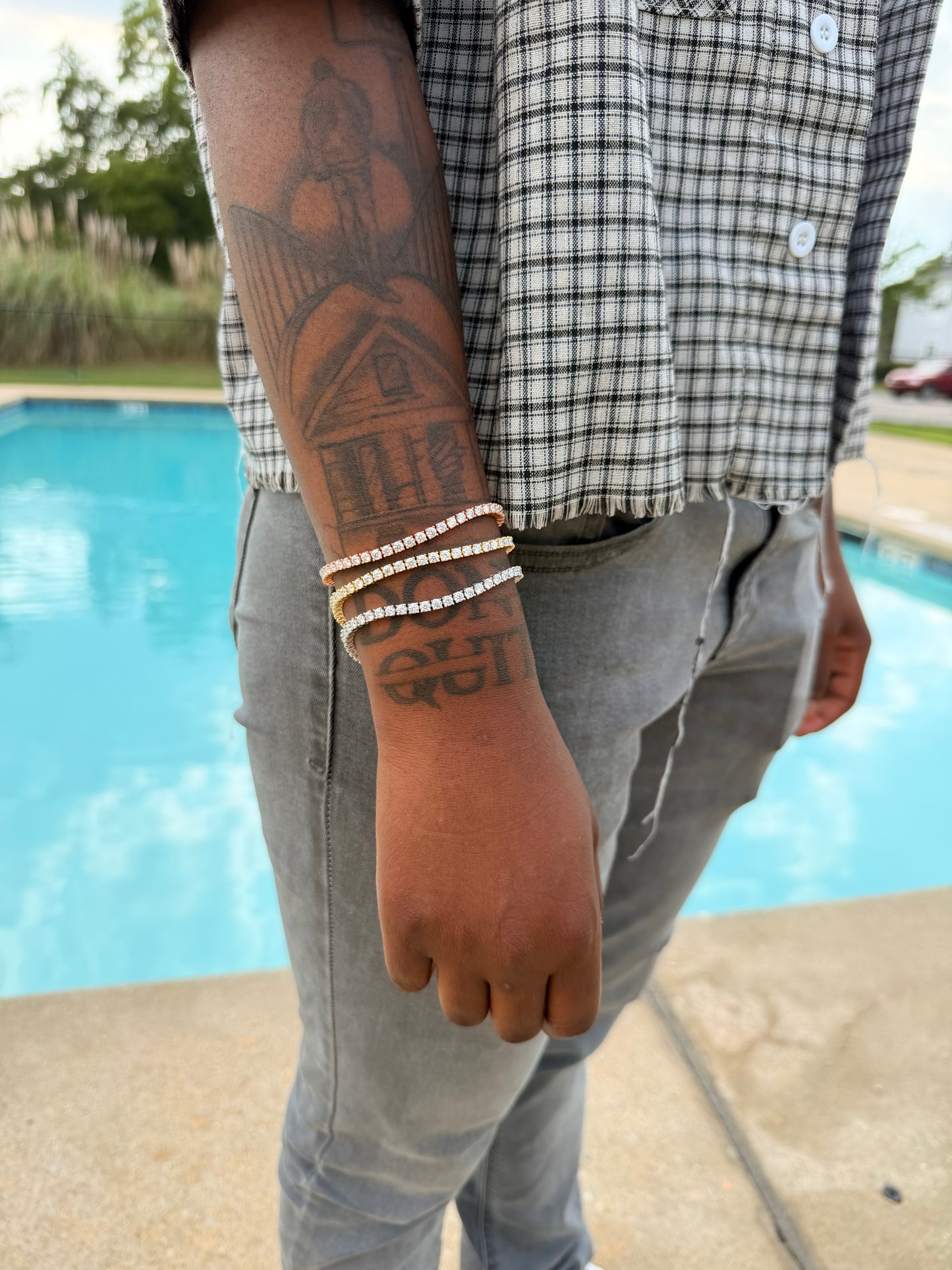 VVS1 Moissanite Iced G-Shock + 4MM Tennis Bracelet Set 💎