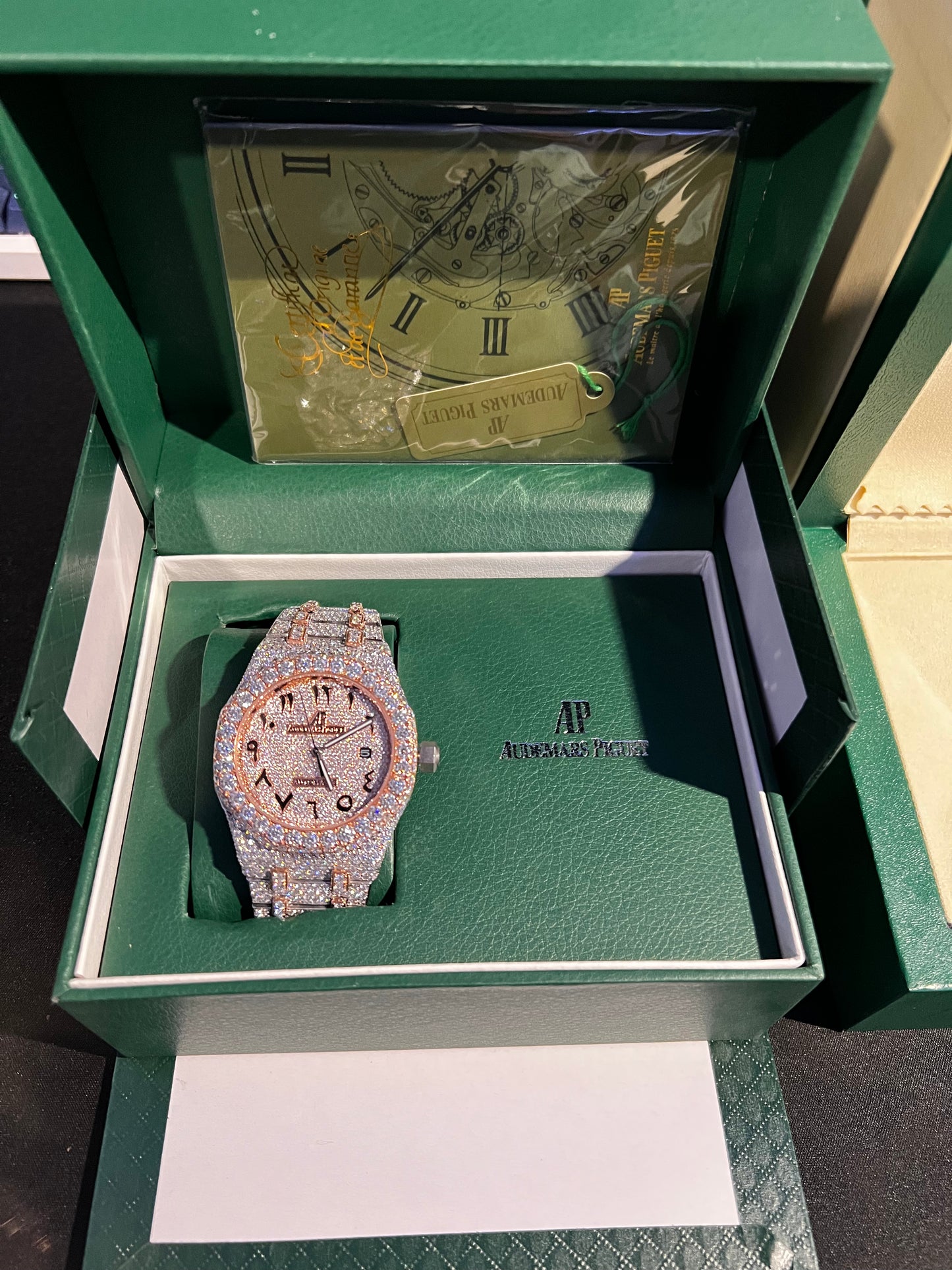Rose Gold VVS1 Moissanite Custom Watch