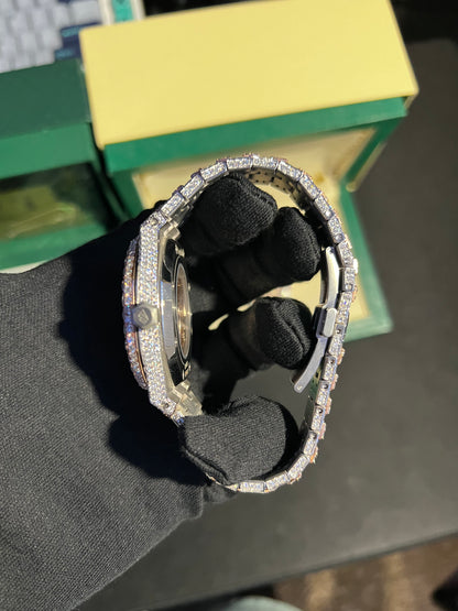 Rose Gold VVS1 Moissanite Custom Watch