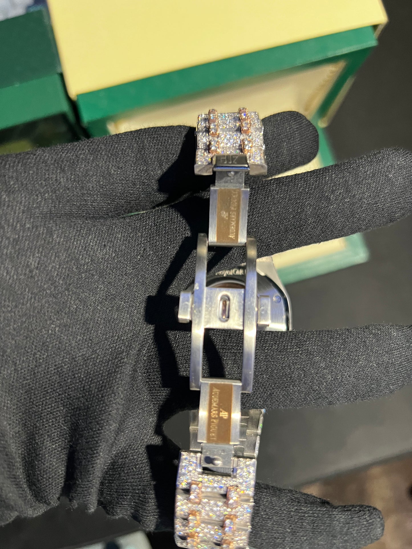 Rose Gold VVS1 Moissanite Custom Watch